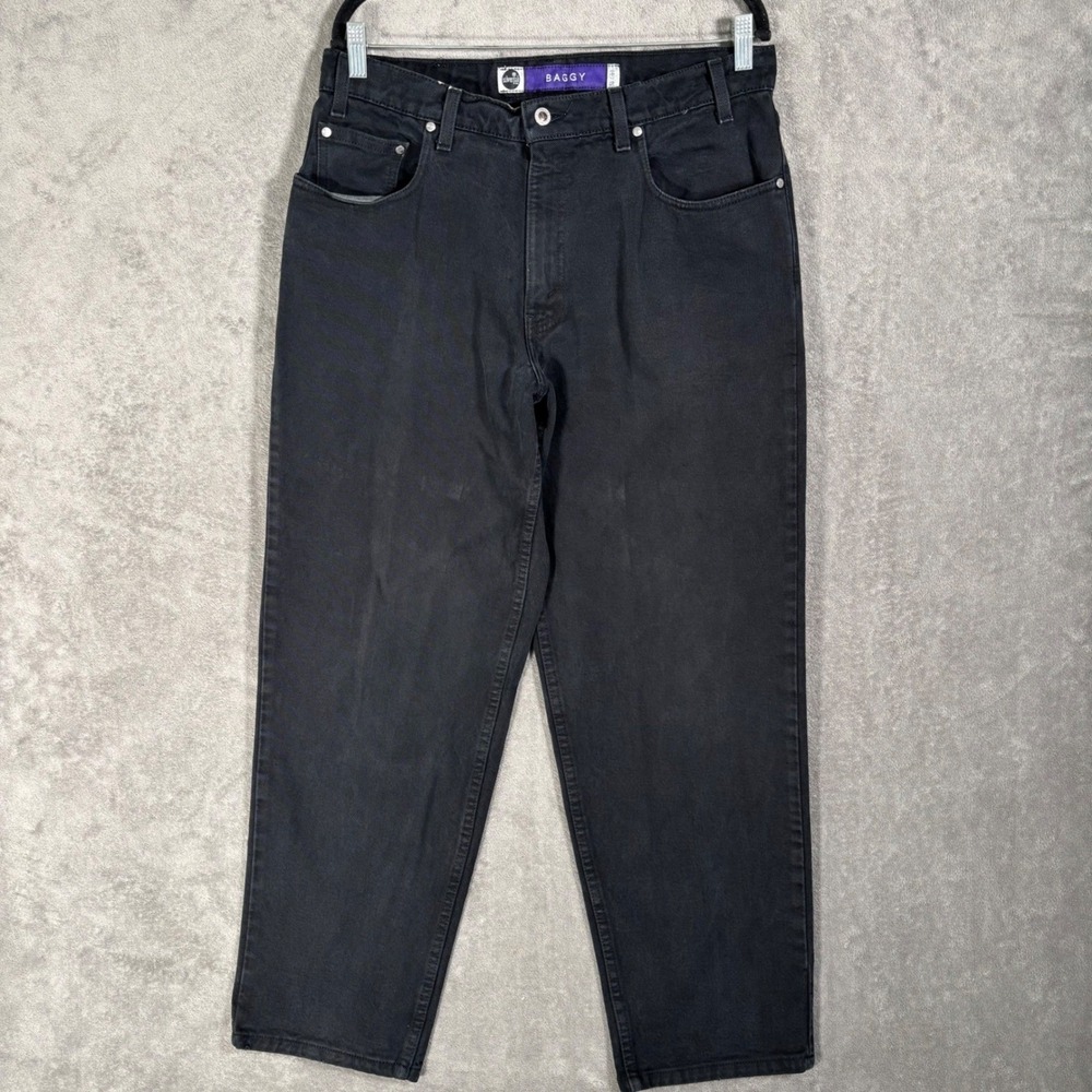 Vintage Levis SilverTab Jeans Baggy Mens 34x30 Black Made in USA 90s Grunge